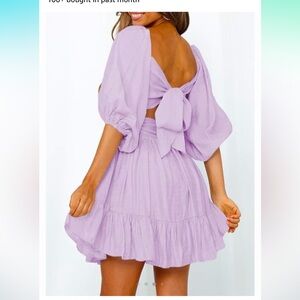 cute flowy purple dress